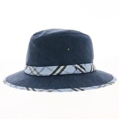 safari fantaisie bleu 100 % coton - Crambes