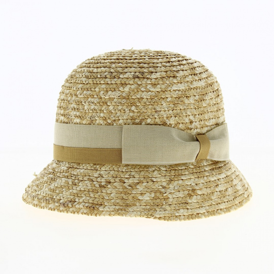 Maithe Natural straw cloche hat - Traclet