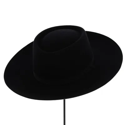 Gambler Durango Black Wool Felt Hat - Guerra