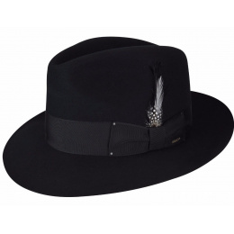 Fedora Gangster Hat Black - Bailey