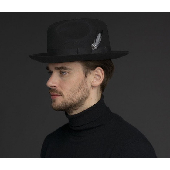 Chapeau Fedora Gangster Noir - Bailey