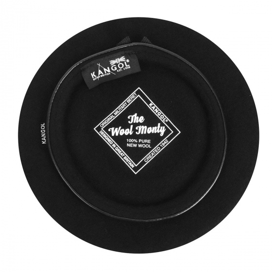 Béret Wool Monty Noir - Kangol Béret Wool Monty Noir - Kangol