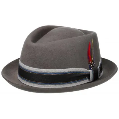 Chapeau Trilby Reno feutre Gris - Stetson Reference : 16701| Chapellerie Traclet