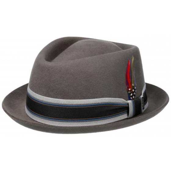 PorkPie/Trilby Reno grey felt hat - Stetson