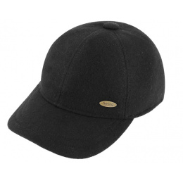 Black Wool Baseball Cap - Traclet