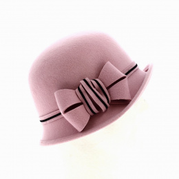 Chapeau femme cloche doriane rose