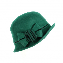 Chapeau femme cloche doriane vert