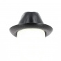 Trilby Brazil Hat Black Leather - Crambes