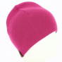 Bonnet basique court acrylique - Le Drapo - Fuchsia