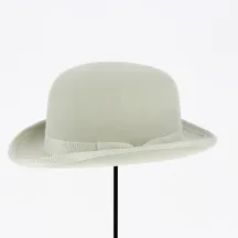 Chapeau Melon Feutre Laine Blanc - Traclet