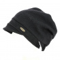 Beret - Wool Beanie with Black visor - Traclet