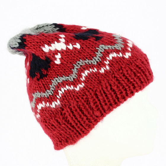 Bonnet Rocke Fella Poker Acrylique rouge