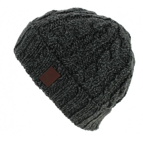 Short Cable Knit Opera Beanie Acrylic - Traclet