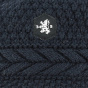 Short navy beanie with Opera Acrylic twist detail - Traclet