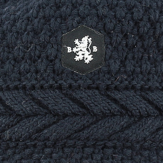 Short navy beanie with Opera Acrylic twist detail - Traclet