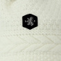 Short white beanie with Opera Acrylic twist detail - Traclet