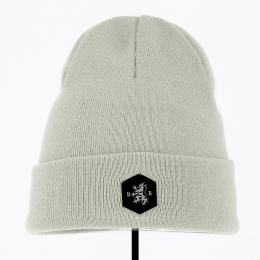 White Acrylic Beanie Beanie - Traclet