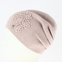 Women's Pink Floral Beanie - Traclet