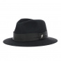 Black Fur Felt Traveller Hat - Fléchet