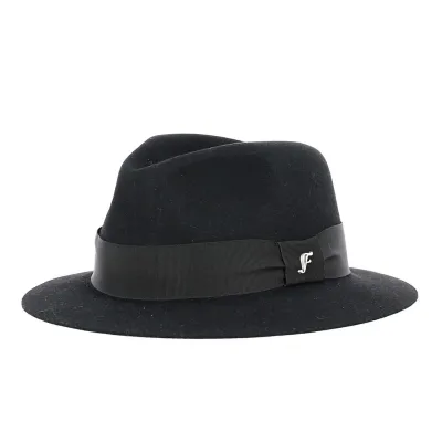 Chapeau Traveller Feutre Poil Noir - Fléchet Reference : 16757 | Chapellerie Traclet