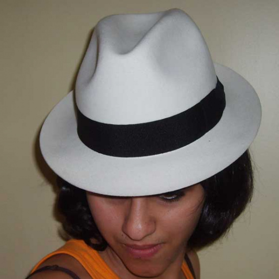 Blues Brothers white ribbon black