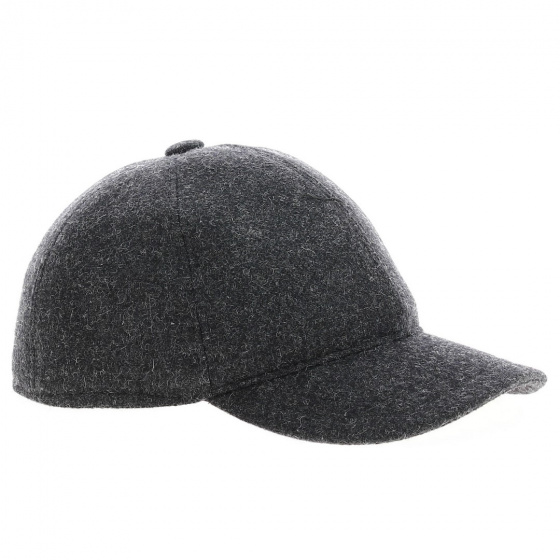 Gray heathered sports cap with ear flaps - Traclet