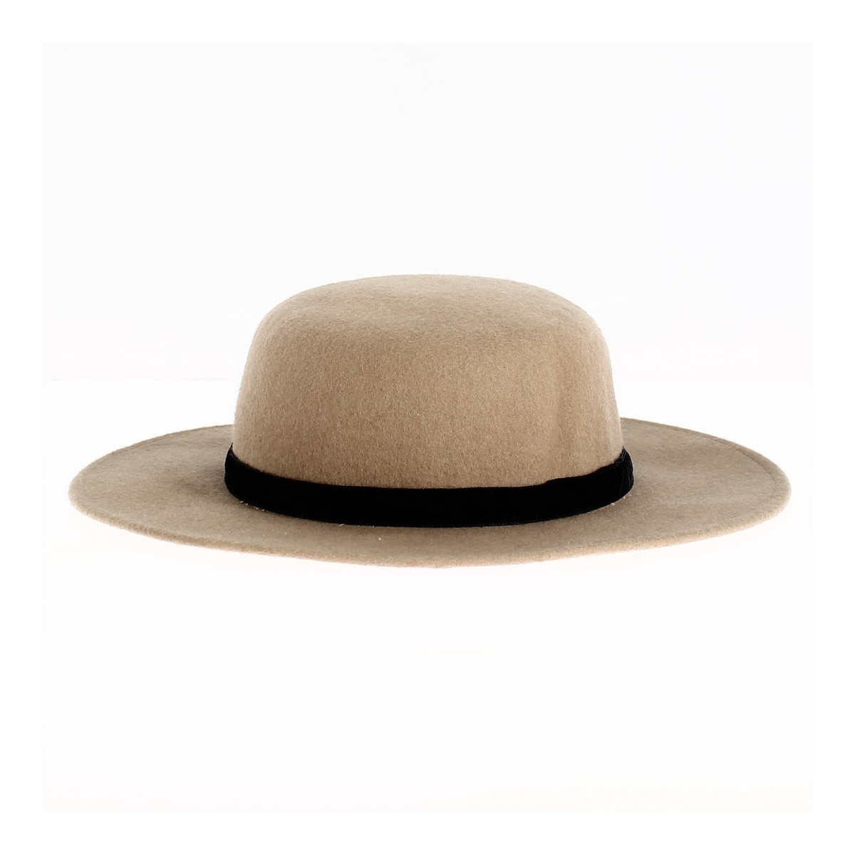 Camel wool felt straw hat Reference : 16785 | Chapellerie Traclet