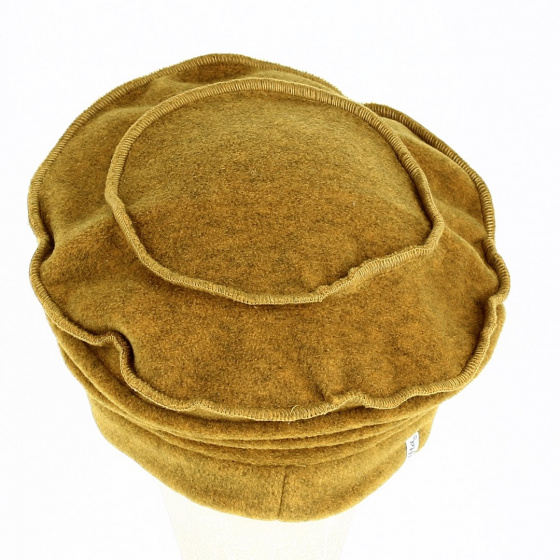 Julie Yellow Mustard Fleece Hood - Traclet