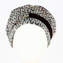 Wool beret Bordeaux and Multicolor - Traclet