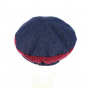 Navy Socoa Newsboy Cap - Traclet