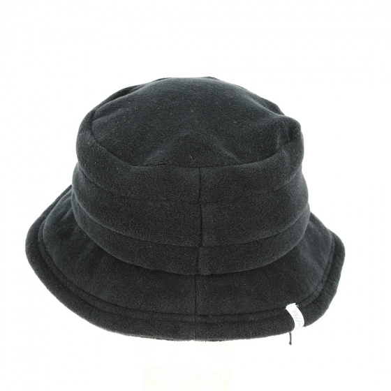 Chapeau Bob polaire Elza noir cache-oreilles - Traclet Chapeau Bob polaire Elza noir cache-oreilles - Traclet