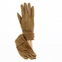 Fancy touch gloves with camel buttons - Traclet