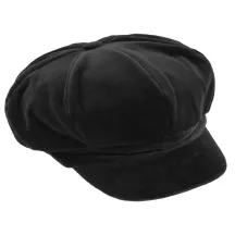 Casquette Gavroche Anna Velours Noir - Traclet