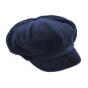 Cap Gavroche Anna Velvet Navy - Traclet