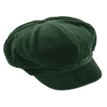 Cap Gavroche Anna Velvet Olive - Traclet