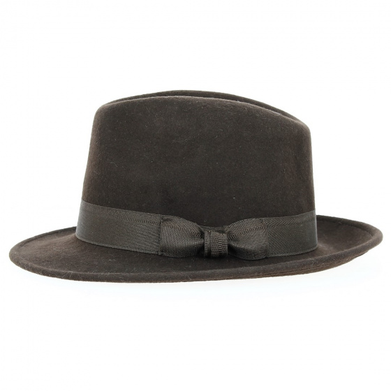 Chapeau feutre Laine Marron Godfather - Traclet
