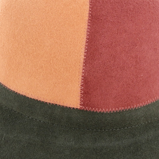 Khaki Wool Felt Cloche Hat - Traclet