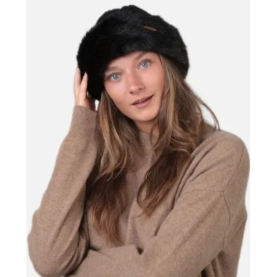 Cable Faux Fur Beanie Black - Barts