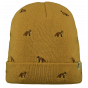 Barts Vinson Kids Beanie with Yellow Biker Fox Embroidery