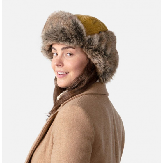 Mustard Yellow Rib Bomber Ushanka - Barts