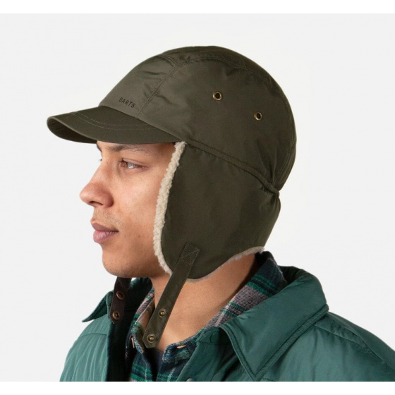 Boise Ear Flap Cap Olive - Barts