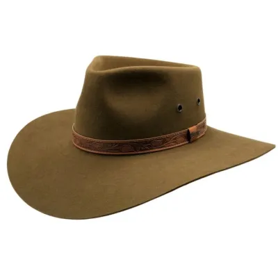 Chapeau Feutre Poil Territory kaki - Akubra