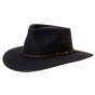 Cattleman Hat Black Felt Hair - Akubra