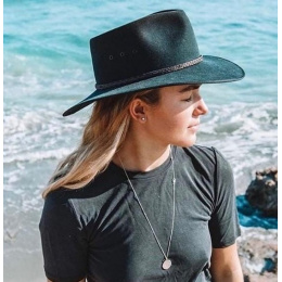 Black Fur Felt Cattleman Hat - Akubra