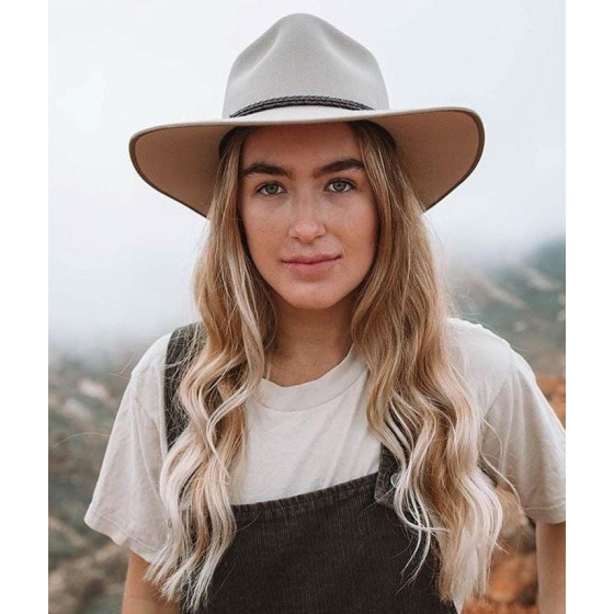 Chapeau Cattleman Feutre Poil Sand - Akubra