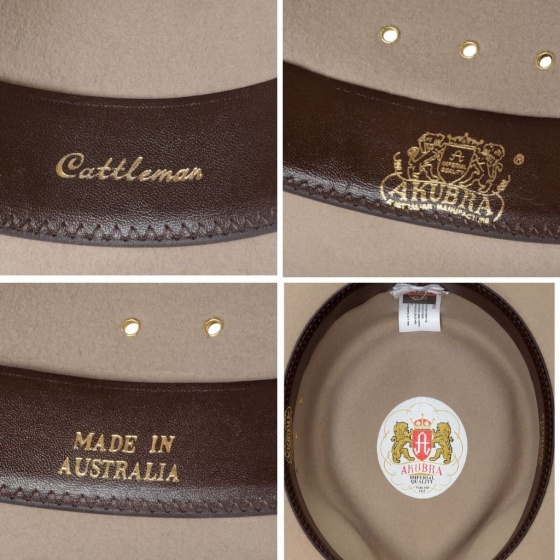 Chapeau Cattleman Feutre Poil Sand - Akubra