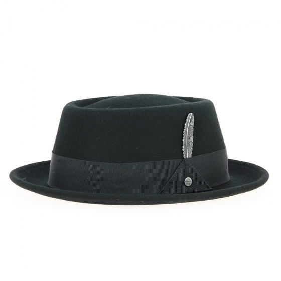 PorkPie Wool Hat Black - Stetson