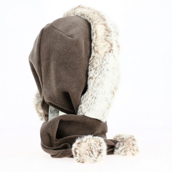 Norell Fleece Hoodie Faux Fur Taupe Marmot- Traclet Norell Fleece Hoodie Faux Fur Taupe Marmot- Traclet