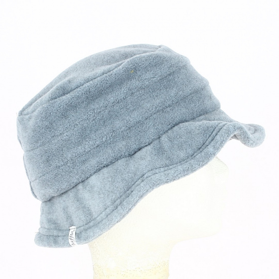 Elza Fleece Bob Hat Ice Blue Earmuffs - Traclet