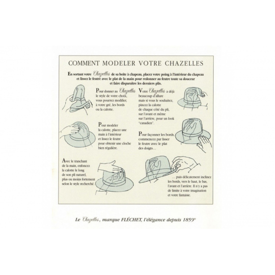 Le Chazelles Fedora Hat Green Fur Felt - Fléchet